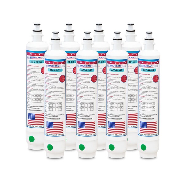 American Filter Co GE RPWF Comparable Refrigerator Water Filters (made by Model number AFC-RF-G3), 8PK RPWF-AFC-RF-G3-8-70347 - main